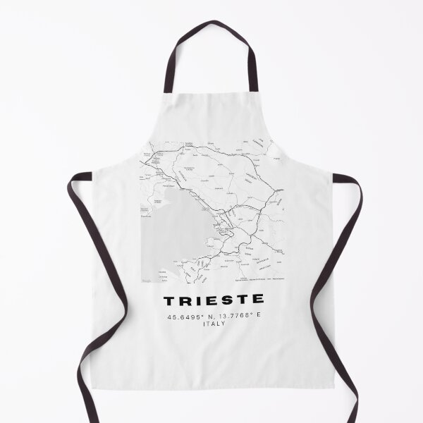 Item preview, Minimalist Trieste Map Art - Italy City Coordinates Design designed and sold by RM-Journey.