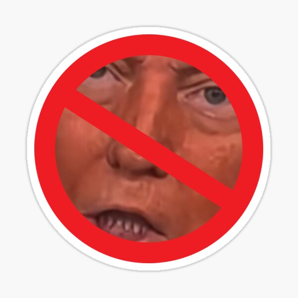 Item preview, No Trump Allowed Block Symbol Photo designed and sold by brianarells.