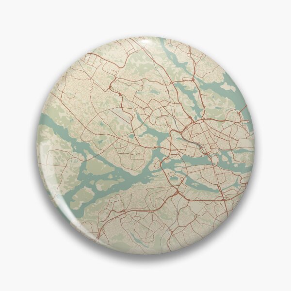 Item preview, Vintage map of Stockholm, Sweden. designed and sold by rezona-nl.