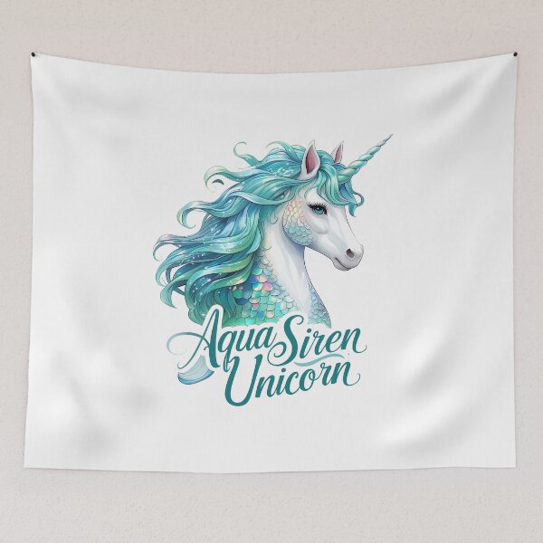 Item preview, Aqua Siren Unicorn designed and sold by zoughlal.