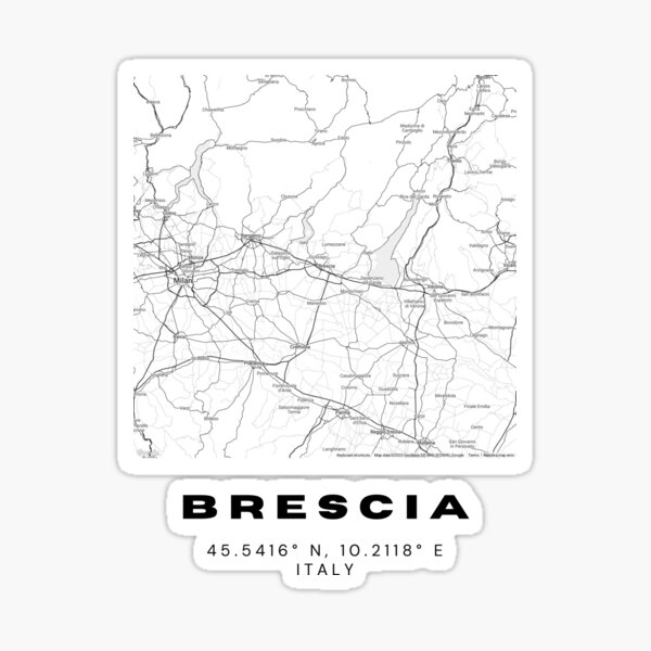 Item preview, Minimalist Brescia Map Art - Italy City Coordinates Design designed and sold by RM-Journey.