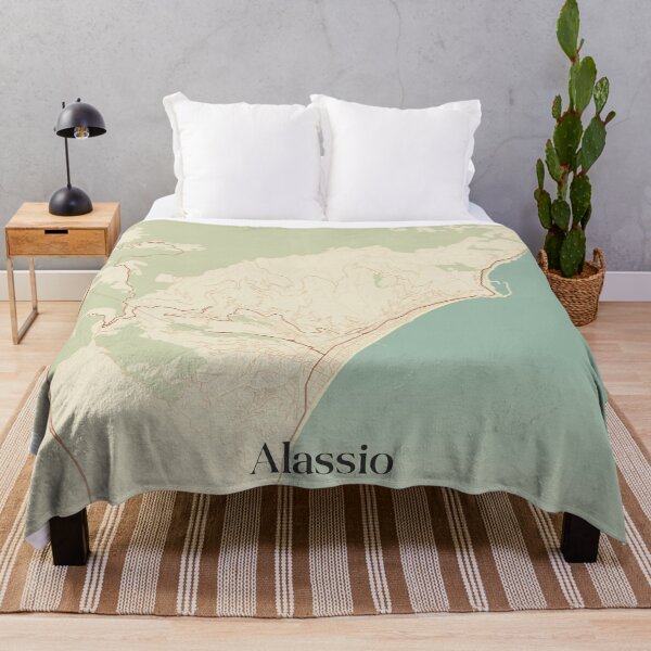 Item preview, Vintage map of Alassio, Italy designed and sold by rezona-nl.