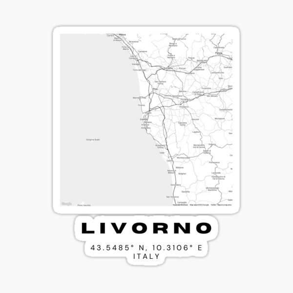 Item preview, Minimalist Livorno Map Art - Italy City Coordinates Design designed and sold by RM-Journey.