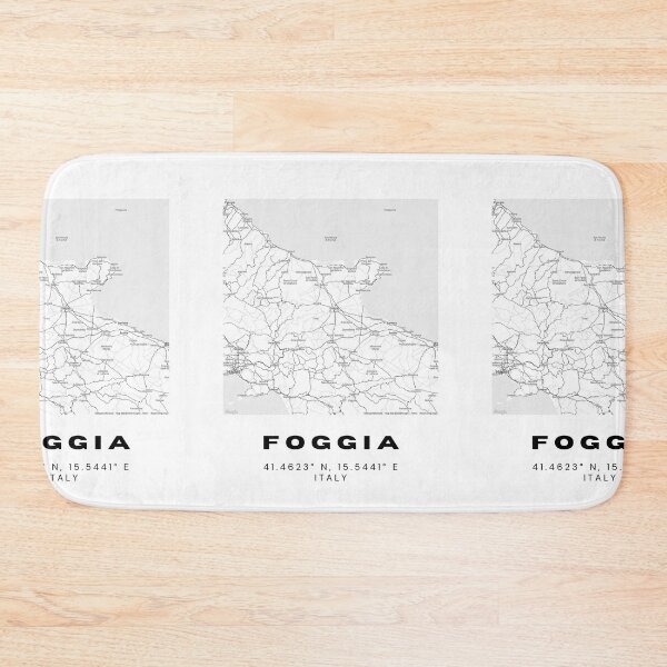 Item preview, Minimalist Foggia Map Art - Italy City Coordinates Design designed and sold by RM-Journey.