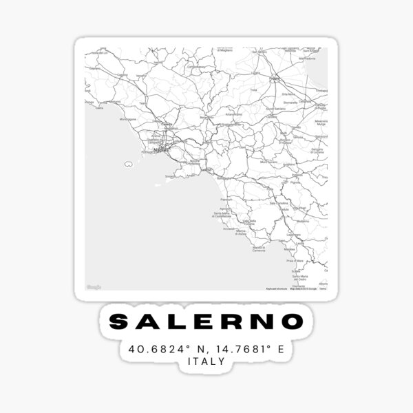 Item preview, Minimalist Salerno Map Art - Italy City Coordinates Design designed and sold by RM-Journey.