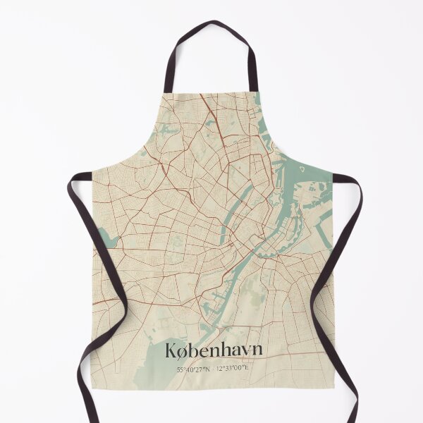 Item preview, Vintage map of Copenhagen, Denmark. designed and sold by rezona-nl.
