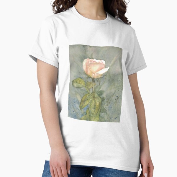 Item preview, Pink Rose – Original Watercolor Art Print designed and sold by Watercolors of Nature.