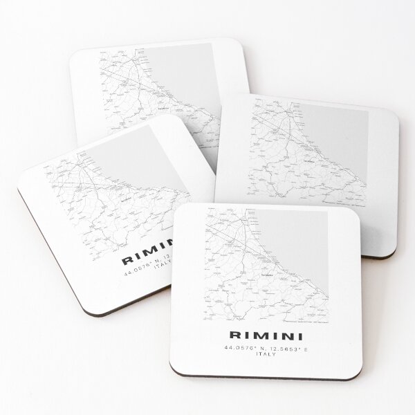 Item preview, Minimalist Rimini Map Art - Italy City Coordinates Design designed and sold by RM-Journey.