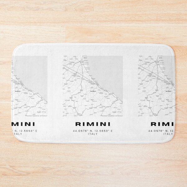Item preview, Minimalist Rimini Map Art - Italy City Coordinates Design designed and sold by RM-Journey.