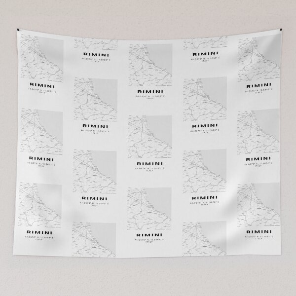 Item preview, Minimalist Rimini Map Art - Italy City Coordinates Design designed and sold by RM-Journey.