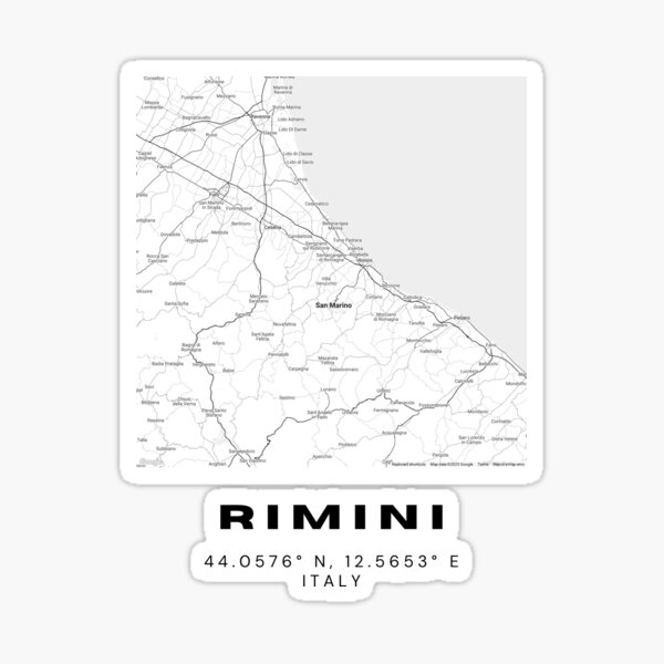 Item preview, Minimalist Rimini Map Art - Italy City Coordinates Design designed and sold by RM-Journey.