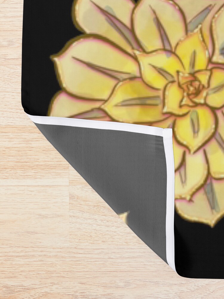 Thumbnail 2 of 5, Shower Curtain, Succulent Jewels: Aeonium Sunburst designed and sold by audreysargent.