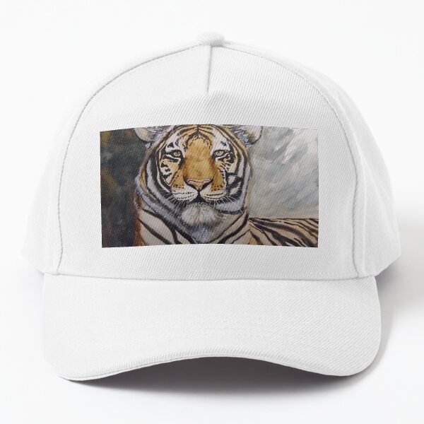 Vista previa del artículo con la obra «Mirada de tigre – Impresión artística original en acuarela», diseñado y vendido por Watercolors of Nature.