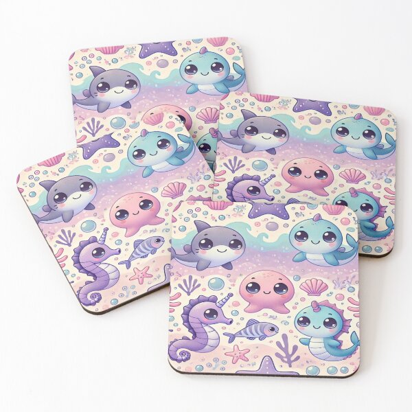 Item preview, Cute Ocean Creatures Duvet Cover designed and sold by gizem13.