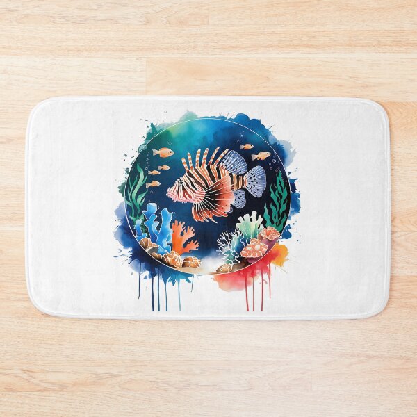 Item preview, Hypnotic lionfish on a reef designed and sold by Ann Miu Deluxe.