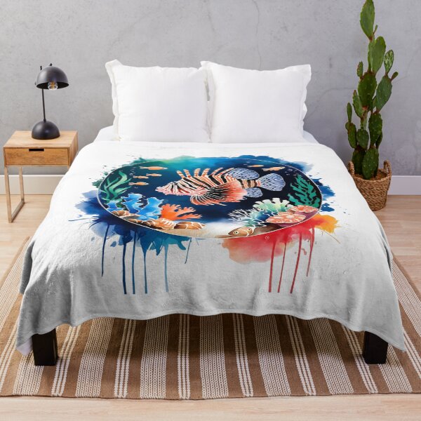Item preview, Hypnotic lionfish on a reef designed and sold by Ann Miu Deluxe.