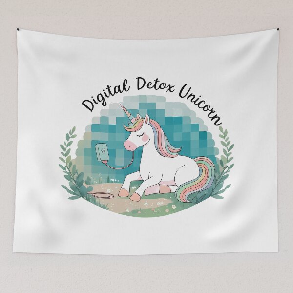 Item preview, Digital Detox Unicorn designed and sold by zoughlal.