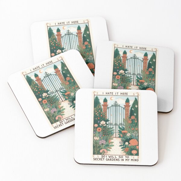 Item preview, I hate it here so I will go to Secret gardens in my mind - Taylor Swift - Tarot Card designed and sold by Gautamaa.