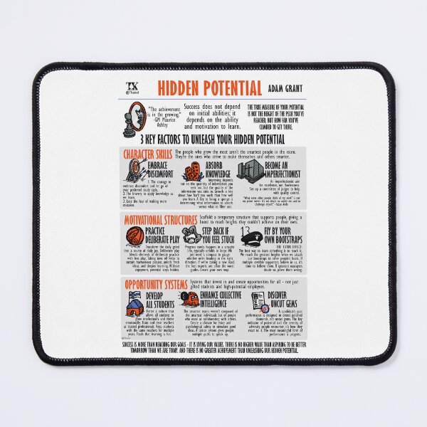Item preview, Visual Summary Hidden Potential (Adam Grant) designed and sold by TKsuited.