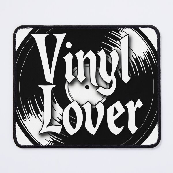 Item preview, sticker "Vinyl Lover" black and white designed and sold by barbastyle.