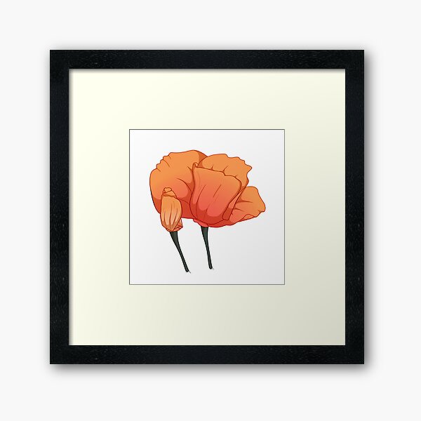 Blooming California Poppies Framed Art Print