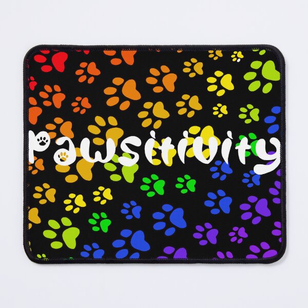 Item preview, Rainbow Pawsitivity- black designed and sold by QueenS-Gallery.