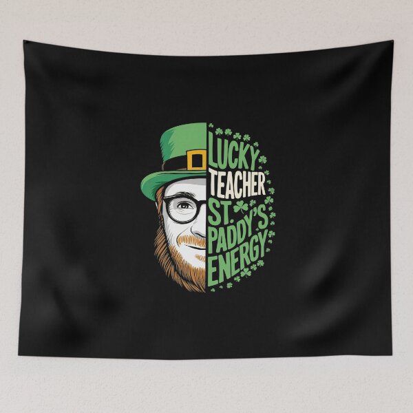 Item preview, Lucky Teacher St. Paddy’s Energy - Funny Irish Teacher Saying designed and sold by GRABAPSHOP.