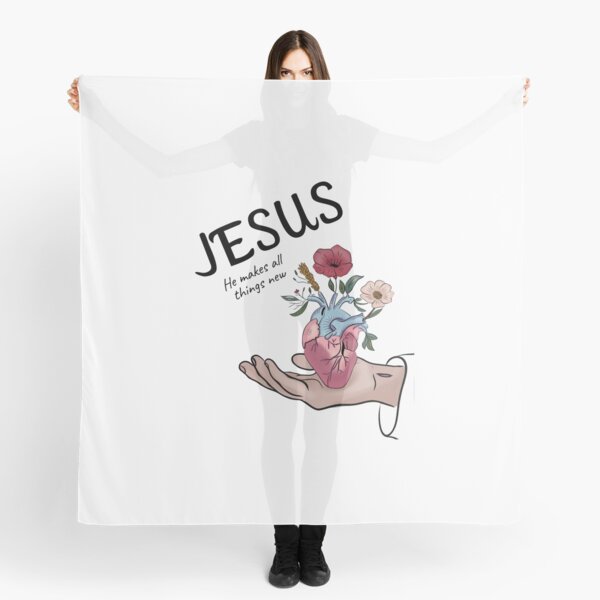 Vista previa del artículo con la obra «Jesús hace nuevas todas las cosas», diseñado y vendido por reinoilustre.
