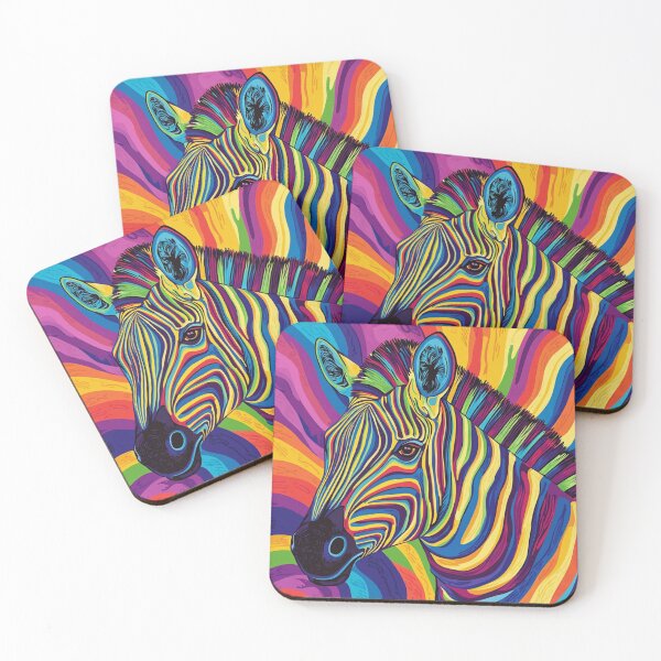 Item preview, Rainbow Zebra designed and sold by Mystic Wild Studio.