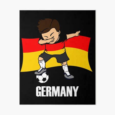 Dabbing Soccer Ball Cartoon Germany German Flag Football - German Soccer -  Sticker