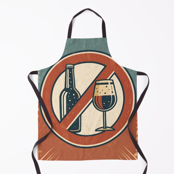 Item preview, anti alcohol vintage poster designed and sold by DuskTillDown.