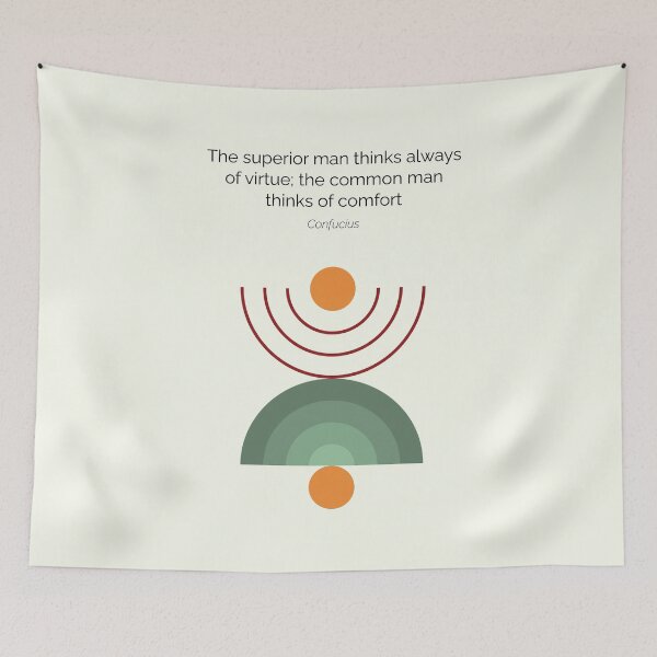 Item preview, Confucius Quote Confucianism Philosophy Geometric Abstract designed and sold by kakarikihill.