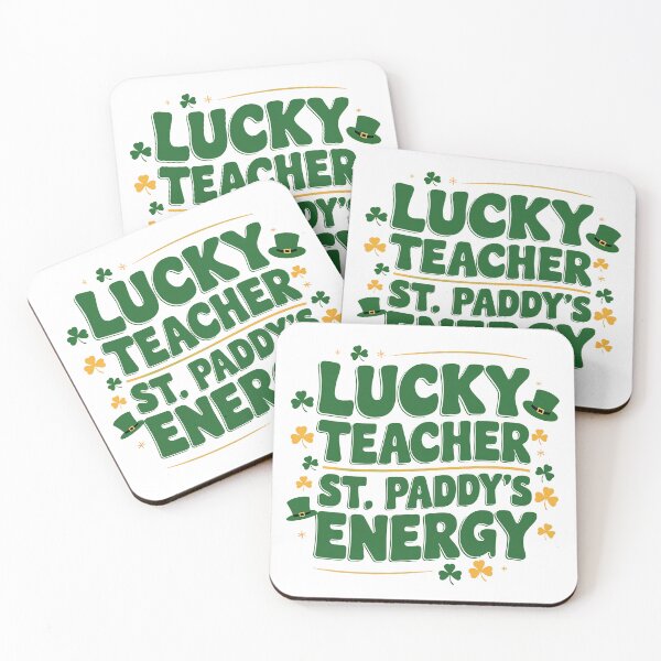 Item preview, Lucky Teacher St. Paddy’s Energy - Funny Irish Teacher Saying designed and sold by GRABAPSHOP.