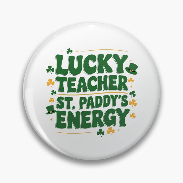 Item preview, Lucky Teacher St. Paddy’s Energy - Funny Irish Teacher Saying designed and sold by GRABAPSHOP.