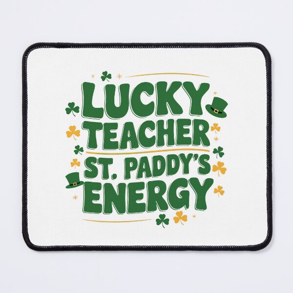 Item preview, Lucky Teacher St. Paddy’s Energy - Funny Irish Teacher Saying designed and sold by GRABAPSHOP.