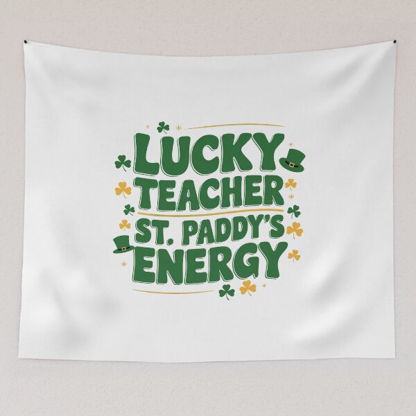 Item preview, Lucky Teacher St. Paddy’s Energy - Funny Irish Teacher Saying designed and sold by GRABAPSHOP.