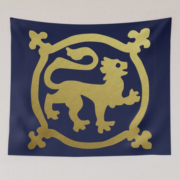 Item preview, Medieval Style Metallic Gold Lion designed and sold by Pixelchicken.
