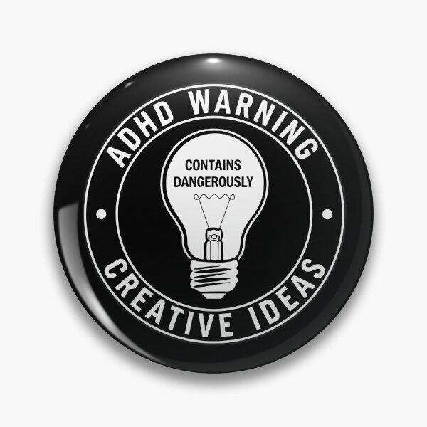 Item preview, ADHD Warning  designed and sold by Kaurisdigital.
