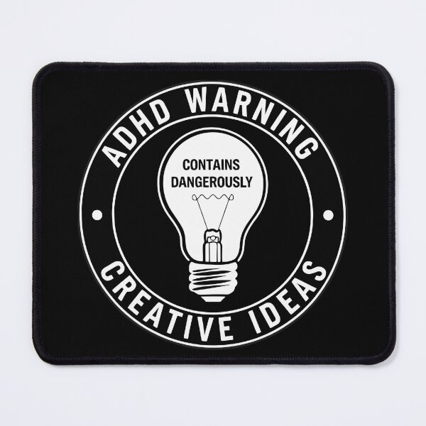 Item preview, ADHD Warning  designed and sold by KaurisDigital.