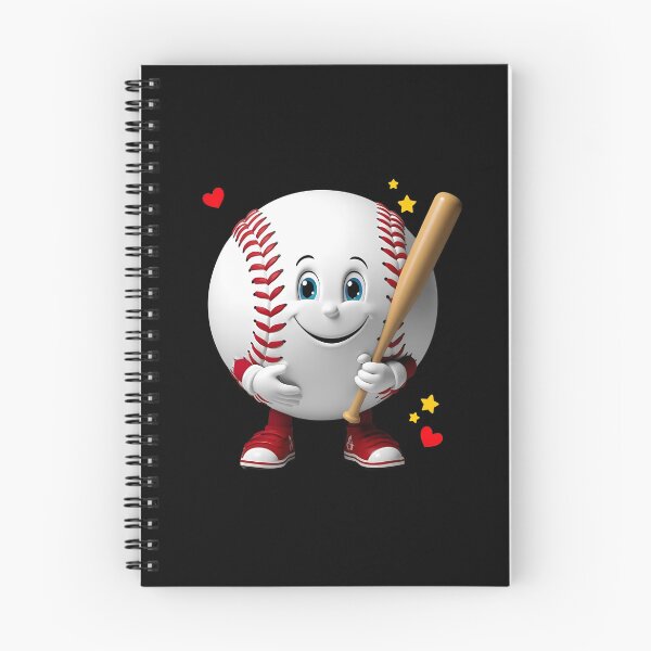 Item preview, Smiling cartoon baseball with bat designed and sold by ATOTI.