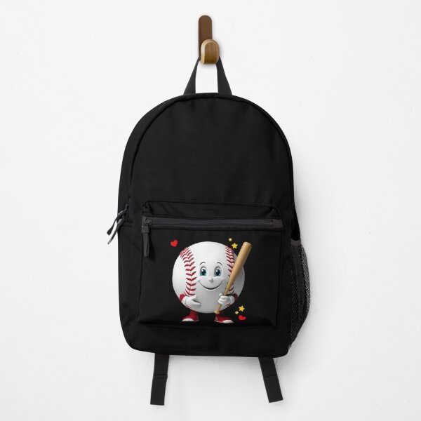 Item preview, Smiling cartoon baseball with bat designed and sold by ATOTI.
