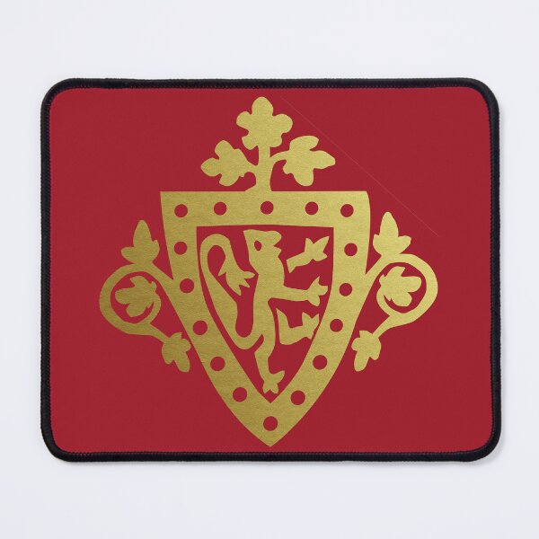 Item preview, Medieval Style Metallic Gold Rampant Lion Shield designed and sold by Pixelchicken.