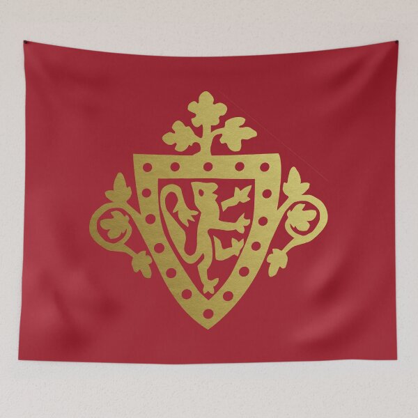 Item preview, Medieval Style Metallic Gold Rampant Lion Shield designed and sold by Pixelchicken.