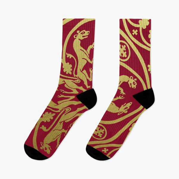 Artikelvorschau, Mittelalterlicher oder Renaissance-Löwe-Leopard in metallischem Gold entworfen und verkauft von Pixelchicken.