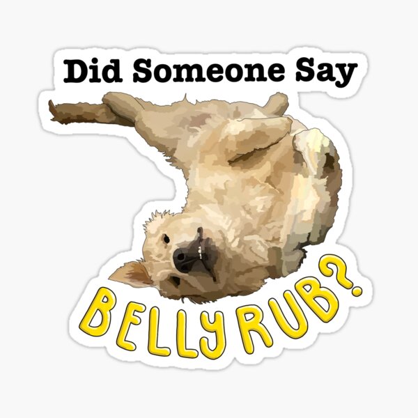 Item preview, Belly Rub Golden Retriever  designed and sold by SmudgeWorks.