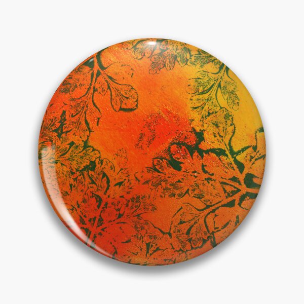 Item preview, Herb Robert Gelli Plate Print in Warm Colours designed and sold by LymphomaLass.