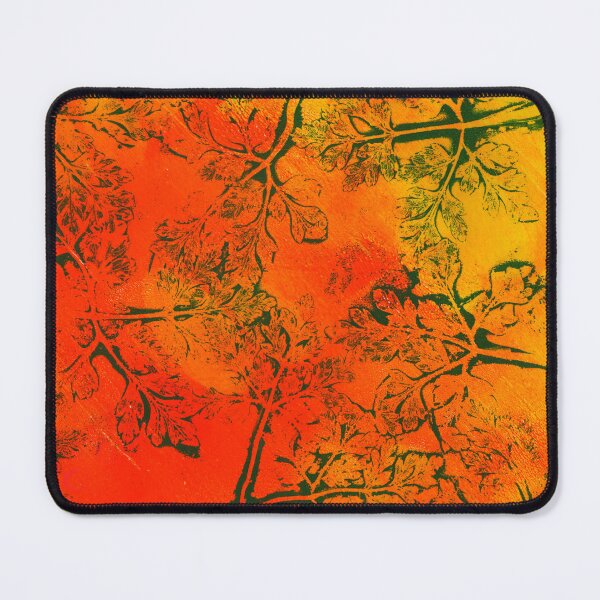Item preview, Herb Robert Gelli Plate Print in Warm Colours designed and sold by LymphomaLass.