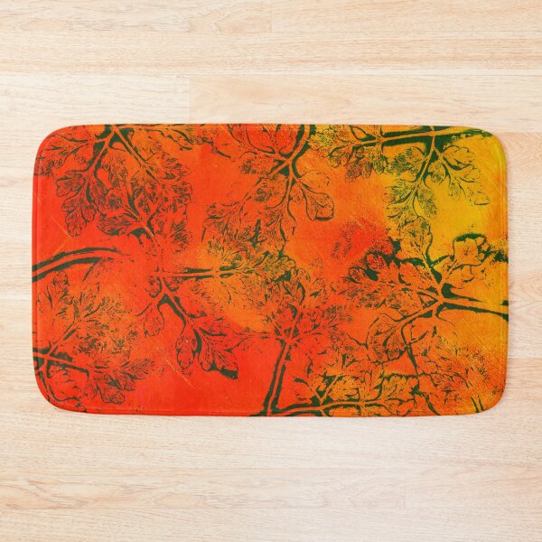 Item preview, Herb Robert Gelli Plate Print in Warm Colours designed and sold by LymphomaLass.