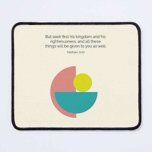 Item preview, Matthew 6 33 Christian Bible Verse Geometric Abstract designed and sold by kakarikihill.