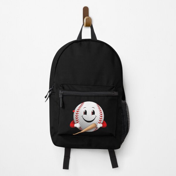 Item preview, Smiling cartoon baseball with bat designed and sold by ATOTI.